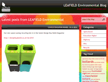 Tablet Screenshot of blog.leafield-environmental.com