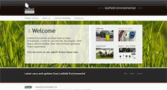 Desktop Screenshot of leafield-environmental.com