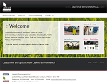 Tablet Screenshot of leafield-environmental.com